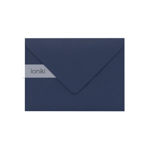 Sobres azul marino 95x130mm / 5.12x3.74in, textura de línea / Sobre peso pesado de calidad premium 160gsm / B7 Familia, cumplido, RSVP, tarjeta de regalo