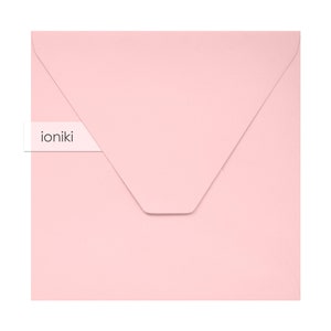 Buste rosa 168x168mm / 6.61x6.61in / Premium Quality Heavyweight 150gsm / Battesimo / Battesimo / Battesimo Invito, Festa, Compleanno, Baby Shower Invito