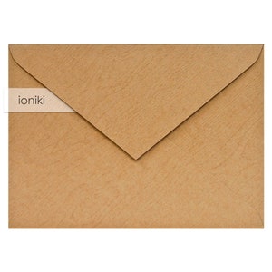 Buste marroni 133 x 183 mm/7,20 x 5,24 pollici, texture tronco d'albero/Qualità premium, grammatura 200 g/m²/Invito B6, Save the Date, Famiglia, RSVP Card