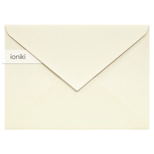Envelopes marfim 133 x 183 mm/7,20 x 5,24 pol, textura de linha | Qualidade premium, gramatura alta, 160 g/m² | Convite de casamento B6, salve a data, família, cartão RSVP