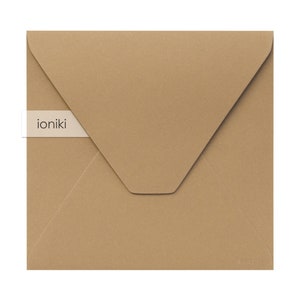 Envelopes de chocolate 168x16 8mm/6,61x6,61 pol. | Envelope pesado premium 180gsm | Casamento, batizado, festa, convite para chá de bebê, salve a data