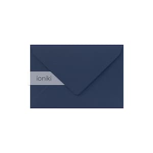 Marineblauwe enveloppen 75x110mm/4.33x2.95in (C7), lijntextuur| Premium kwaliteit zwaargewicht envelop 160gsm| A7 Familie, Compliment, RSVP, Gift Card