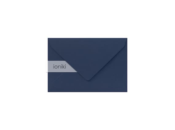 Navy blue Envelopes 75x110mm/4.33x2.95in (C7), line texture| Premium Quality Heavyweight Envelope 160gsm|A7 Family,Compliment,RSVP,Gift Card