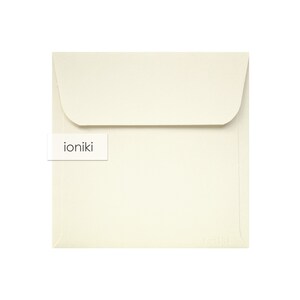 Enveloppes ivoire 125 x 125 mm/4,92 x 4,92 pouces, texture trait | Enveloppe épaisse de qualité supérieure 160 g | Invitation, famille, compliment, carte RSVP