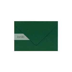 Enveloppes vertes forestières 75x110mm/4.33x2.95in (C7)| Enveloppe Poids Lourd de Qualité Premium 160gsm| A7 Famille,Compliment,RSVP, Cadeau, Carte de Noël