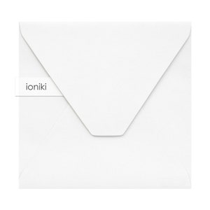 Off-White Envelopes 168x168mm/6.61x6.61in, line texture| Premium Heavyweight 160gsm | Wedding, Christening, Party, RSVP, Company Invitation
