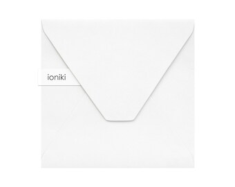 Off-White Envelopes 168x168mm/6.61x6.61in, line texture| Premium Heavyweight 160gsm | Wedding, Christening, Party, RSVP, Company Invitation