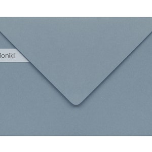 Envelopes Dusty Blue 160 x 220 mm/8,66 x 6,30 pol (C5) | Envelope de alta gramatura de qualidade premium 160 g/m² | Convite de casamento, batizado, festa A5