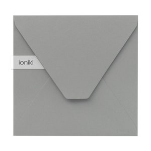 Dark Grey Envelopes 168x168mm/6.61x6.61in, line texture| Premium Heavyweight 160gsm | Wedding, Christening, Party, RSVP, Company Invitation