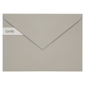 Sobres grises de 133 x 183 mm (7,20 x 5,24 pulgadas) / Calidad prémium, gramaje pesado, 160 g/m² / B6, para invitaciones de boda, para guardar la fecha, para empresas, para familias, para RSVP