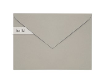 Enveloppes grises 133x183mm/7.20x5.24in | Poids lourd de qualité supérieure 160 g/m² | Invitation de mariage B6, Save the Date, Entreprise, Famille, Carte RSVP