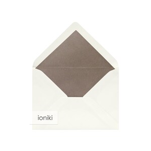 Enveloppes doublées blanc éteint 95x130mm/5.12x3.74in, doublure: cachemire| Enveloppe poids lourd de qualité supérieure 220gsm| B7 Invitez, Famille, Carte compliment