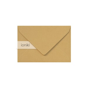 Enveloppes Kraft 75x110mm/4.33x2.95in (C7) | Enveloppe Poids Lourd de Qualité Supérieure 160gsm | A7 Famille, Compliment, RSVP, Cadeau, Carte de remerciement