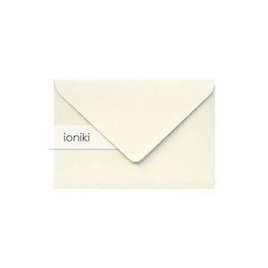 Buste avorio 75x110mm / 4.33x2.95in (C7), texture di linea / Busta pesante di qualità premium 160gsm / Famiglia A7, Compliment, RSVP, Gift Card