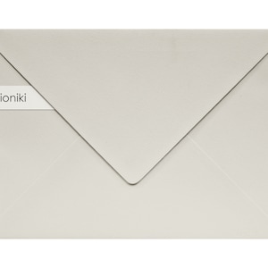 Envelopes cinza claro-pérola 160 x 220 mm/8,66 x 6,30 pol. (C5) textura de linha | Envelope Premium Heavyweight 160gsm | Convite de casamento A5, convite para festa