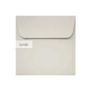 Enveloppes gris clair/nacre 125 x 125 mm/4,92 x 4,92 pouces, texture trait|Enveloppe épaisse premium 160 g/m²| Invitation, famille, compliment, carte RSVP