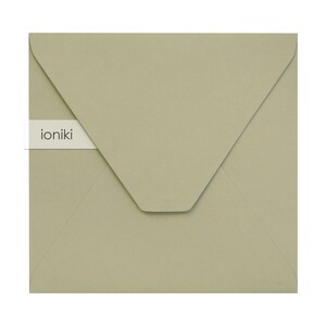 Envelopes cáqui 168x168mm/6,61x6,61 pol., textura de linha|Envelope Premium Pesado 160gsm| Casamento, batizado, festa, convite de empresa