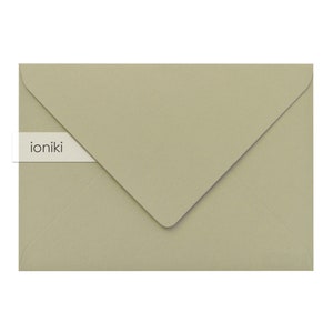 Enveloppes kaki 115 x 165 mm/6,50 x 4,53 pouces (C6), texture trait | Enveloppe épaisse de qualité supérieure 160 g/m2 | Faire-part de mariage A6, carte de famille, RSVP