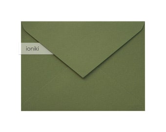 Dunkel olivgrüne Briefumschläge 133x183mm/7,20x5,24in,Dot Texture| Premium Qualität Schwergewicht 160gsm| B6 Hochzeit,Party Einladung,Familienkarte,RSVP