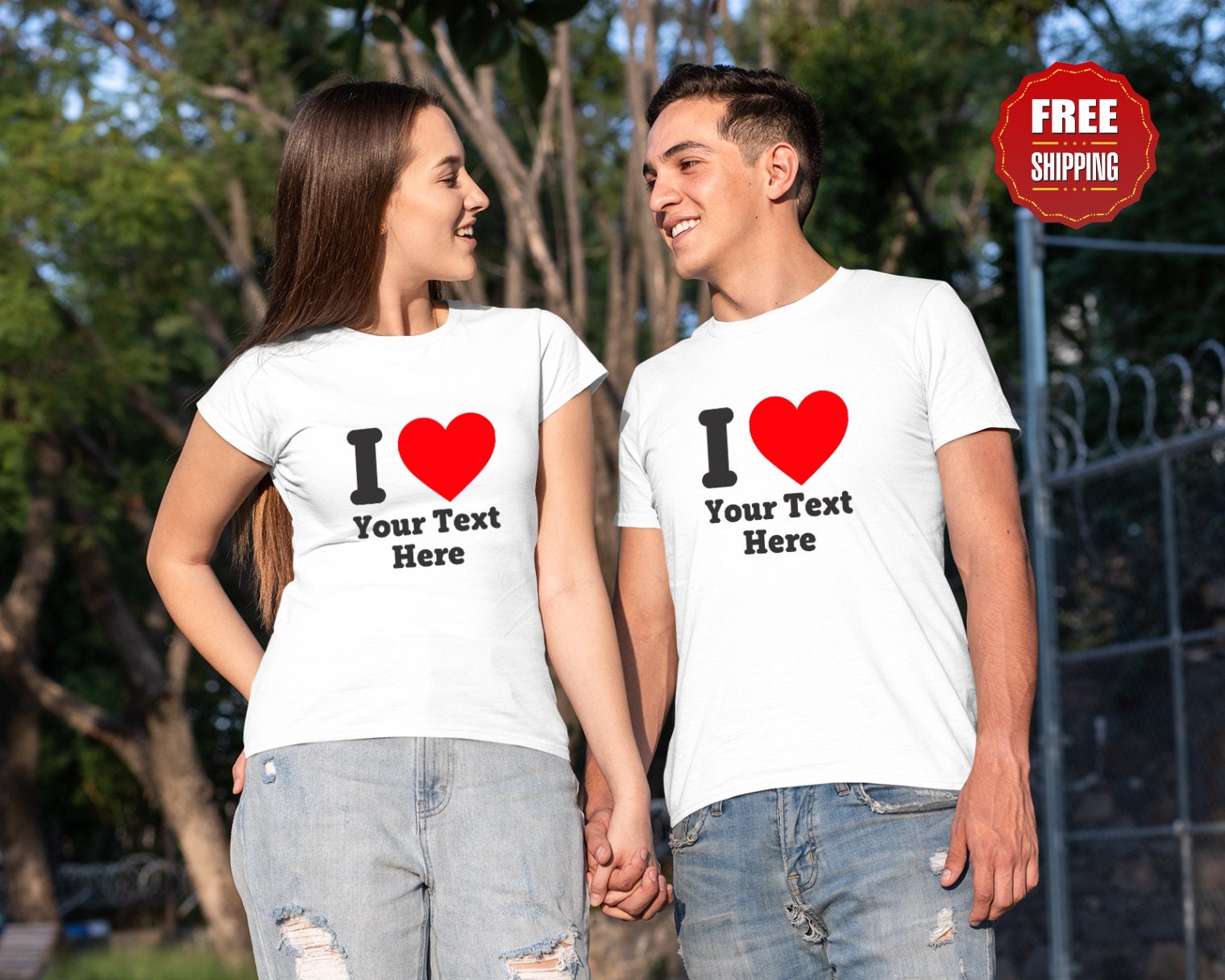 Varken Komst verrassing I Love My Girlfriend T-shirt I Love Funny Heart Wedding - Etsy Norway