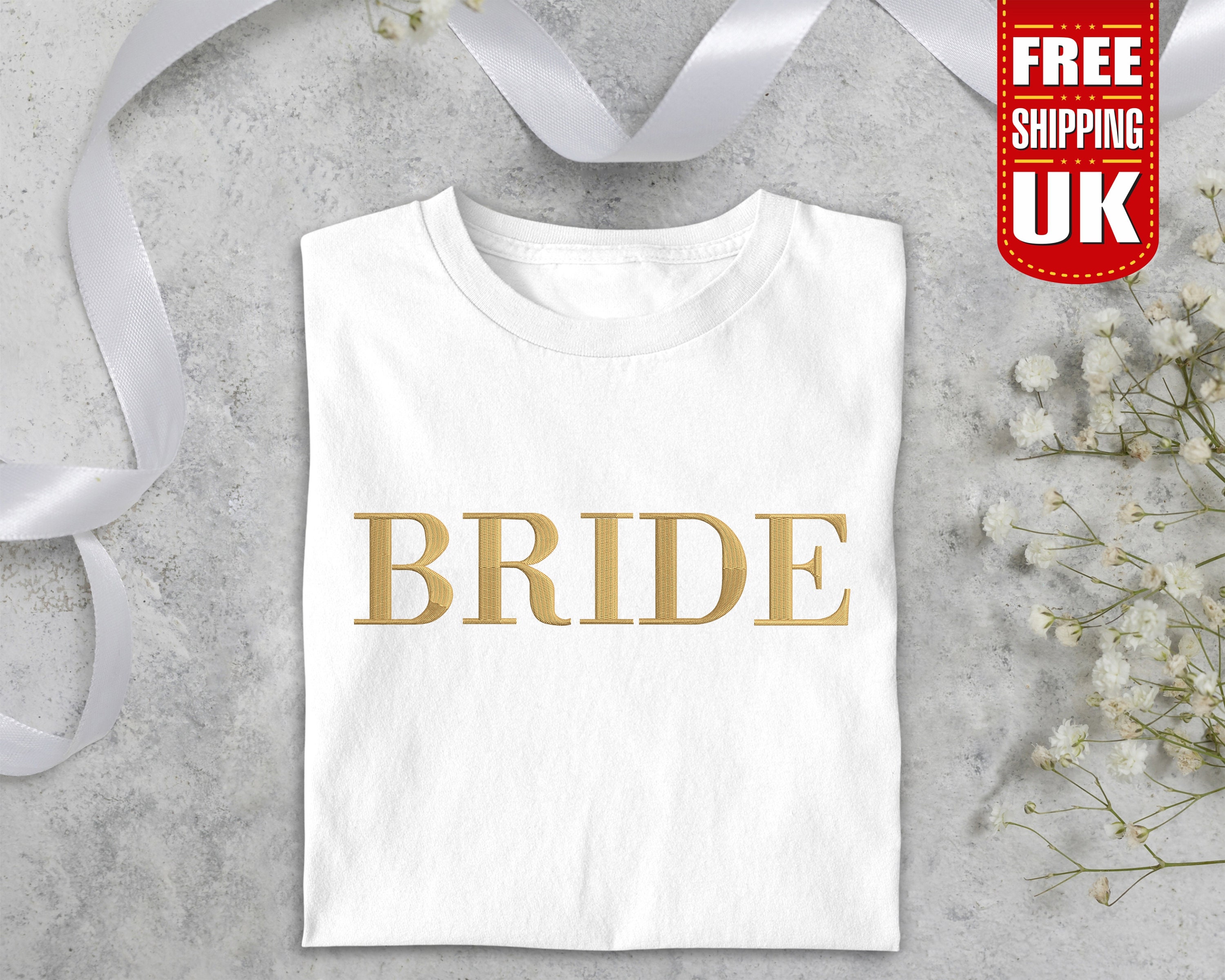 Custom Embroidered T-shirt Bride Be Shirt Etsy