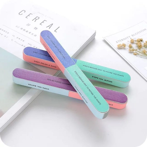 Nail Files Buffers Double side Washable 100/180 Nail Buffer - Temu