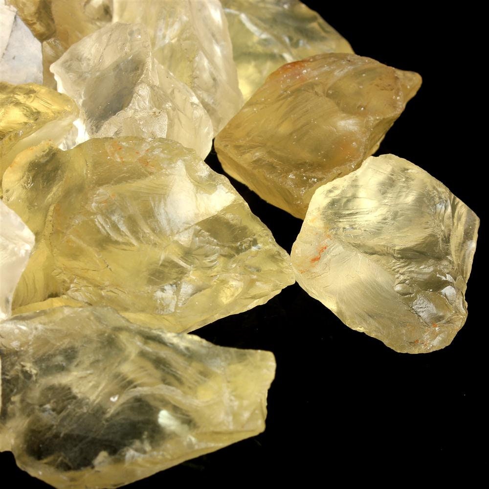 Topaz Yellow Lemon 100 Natural Crystal Raw Rough Translucent Etsy
