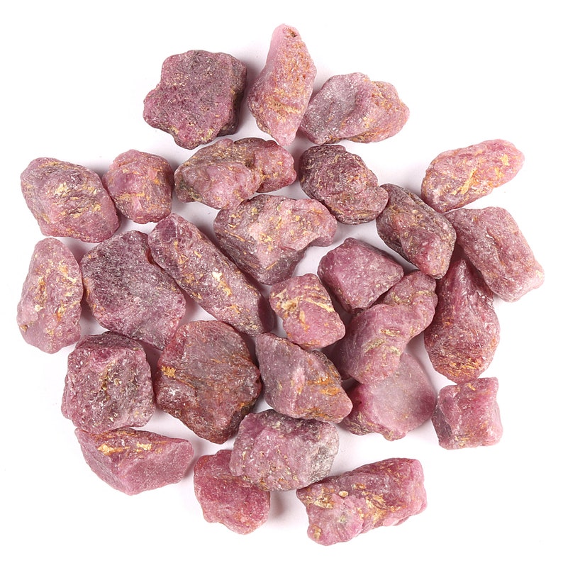 Natural Ruby Lot Rough Untreated 500 Carat Gemstone Loose Crystal Irregular Stone Opaque Lot Uncut Specimen Stones Earth Mined Best Quality
