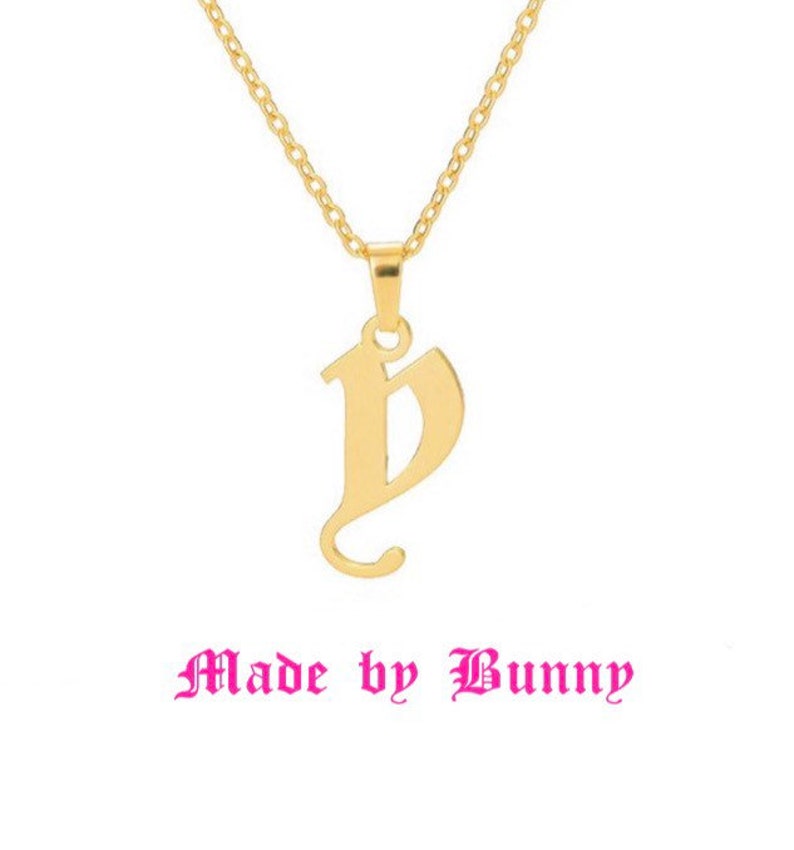 Letter E Necklace Gold Necklace Gold Initial Necklace Initial Necklace Gothic Letter Necklace Letter Necklace,Old English Necklace