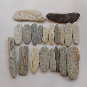 Japanese Beach Stones, Flat Greystones, Nautical Decor