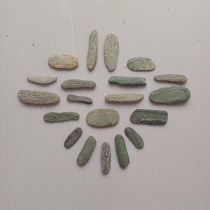 Japanese Beach Stones, Flat Greystones, Nautical Decor