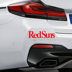 Akagi Decal RedSuns Sticker Initial D Vinyl Sticker Red Suns Drifting Team Replica Sticker Decal Viny