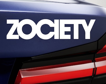 Zociety Decal Windshield Banner Car Vinyl Sticker
