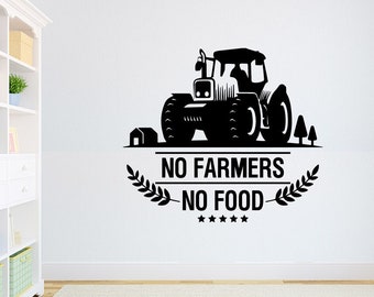 No Farmers No Food No Farms Decal Support Farmer Decal