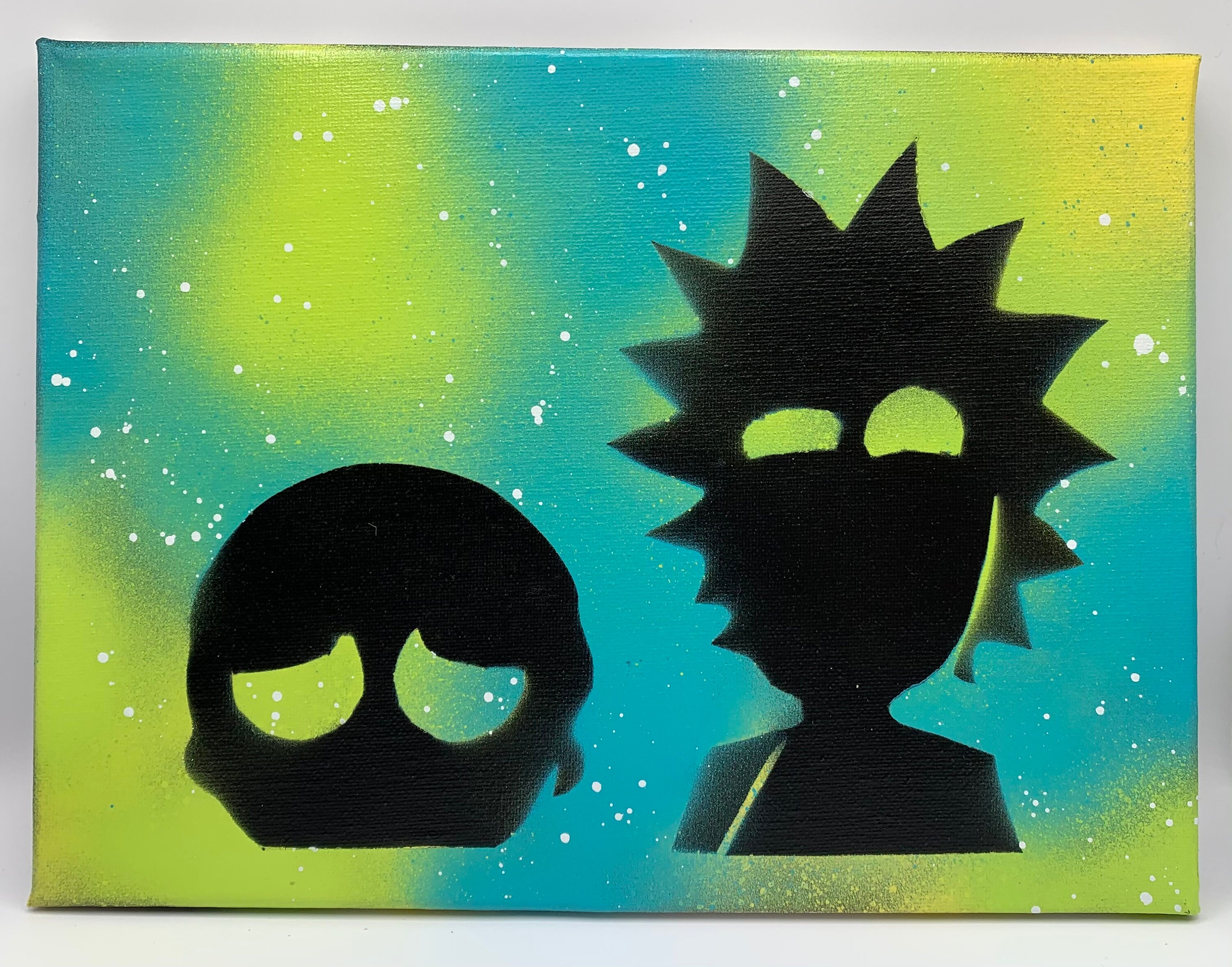Rick and Morty on Canvas Etsy