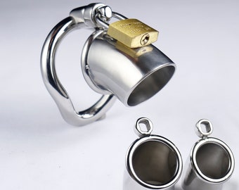 Open Ended Chastity Cage Smallest Chastity Cage Stainless Steel Chastity Device Metal Chastity Cage Chastity Belt for Men