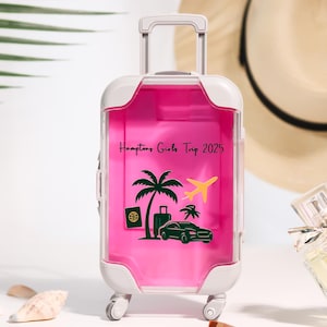 Custom Name Mini Suitcase Hangover Organizer,Bachelorette Weekend Gift Idea,Girls Trip Party Favor,Sleepover Party,Accepting Logo Custom