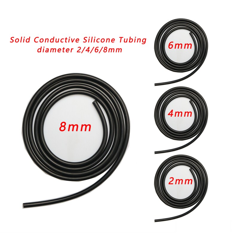 Solid Conductive Silicone Rubber Tube Tens Unit 2/4/6/8mm Etsy