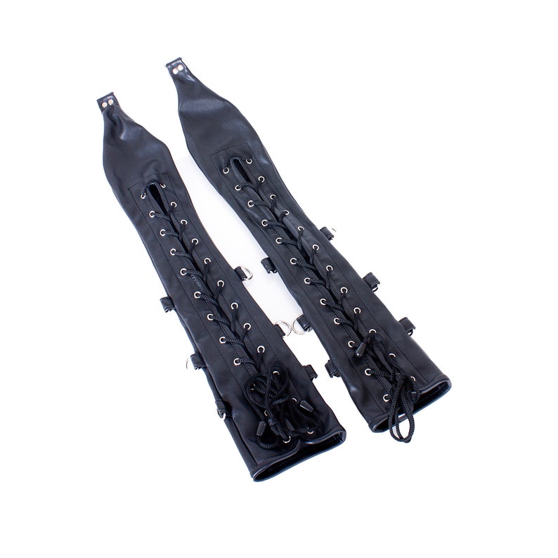 BDSM Bondage Arm Restraints Fetish Leather BindersSubmissive Etsy
