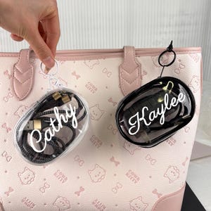 Bolsa organizadora de cables personalizada, estuche de viaje para cables de datos, cargadores USB y auriculares, funda para cargador portátil, bolsa transparente impermeable.