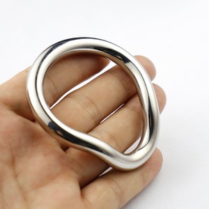  Metal Cock Ring Penis Weight Pleasure Ring for Men, Male  Stainless Steel Testicle Stretching Rings Sexual Stimulation Device  Prolonged Erection Sex Toy (50MM/2IN) : Health & Household