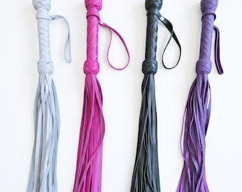 Leather Flog 30 Tails Handmade.