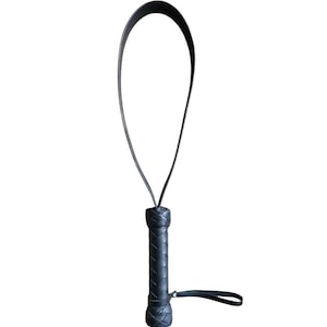 Leather Loop Belt Whip, Genuine Leather, Handmade.