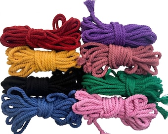 Soft Cotton Rope 8m 6mm Handmade.