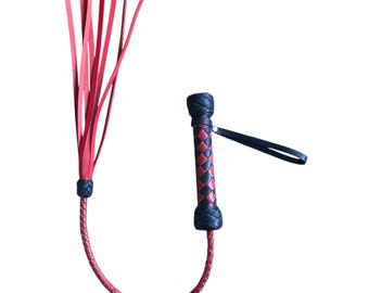 Leather Whip with 8 Tails  Handcrafted.