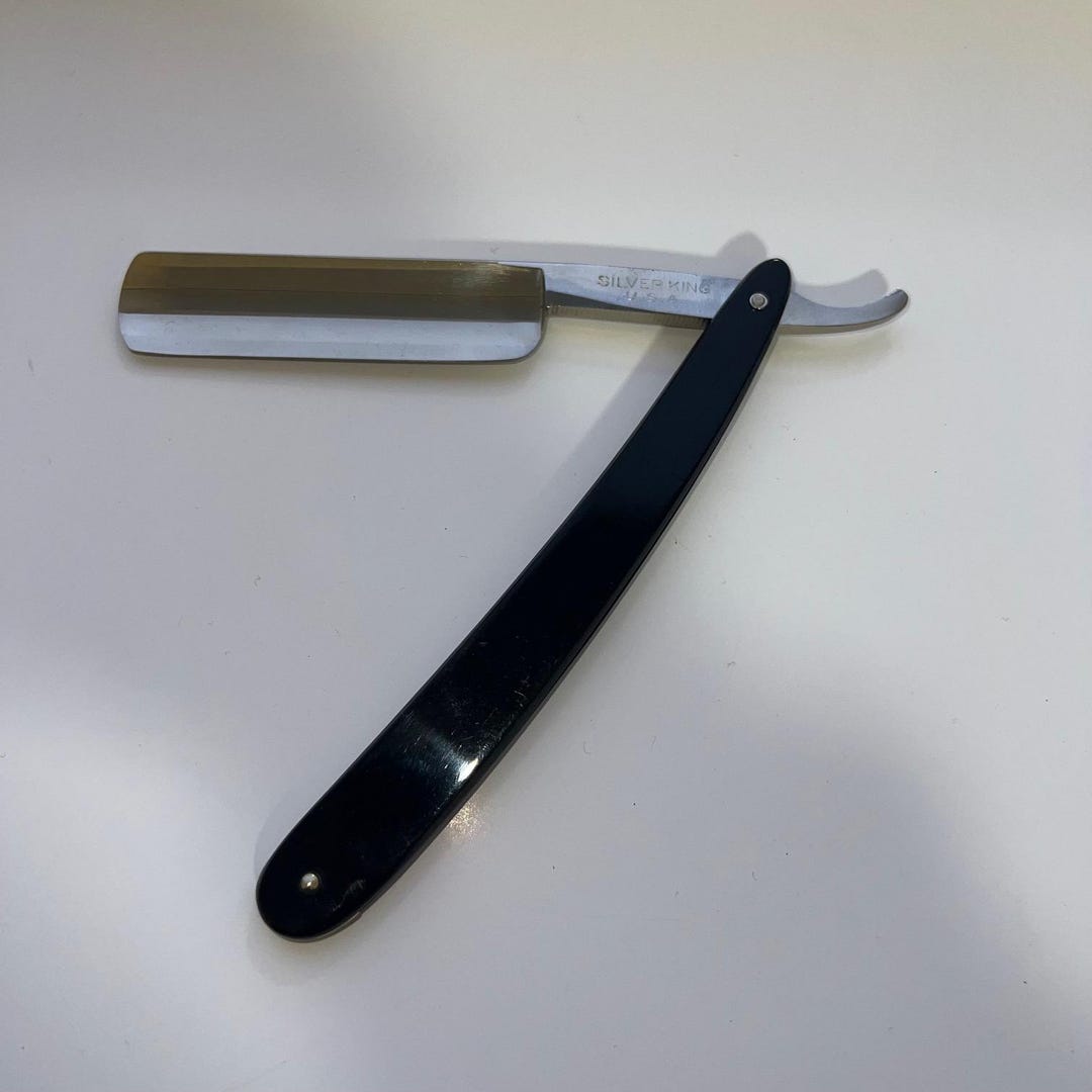 Razor Vintage , Straight Razor Silver King 13/16 or 20.6mm - Etsy