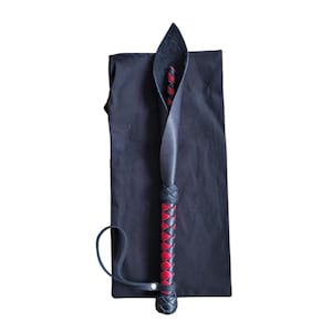 Pala de cuero con forma de dragón, 42 cm (16,5 pulgadas), hecha a mano.