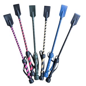 Spanking Riding Crop, 19.7 inch, Genuine Leather, Handmade,