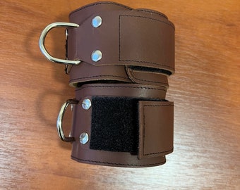 Leather Cuffs, Wrist Suspension Cuff, Handmade restrains.