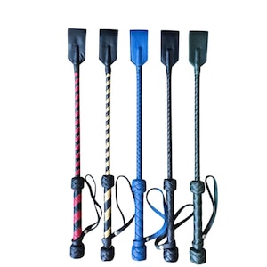 Spanking Riding Crop, 19.7 inch, Genuine Leather, Handmade.